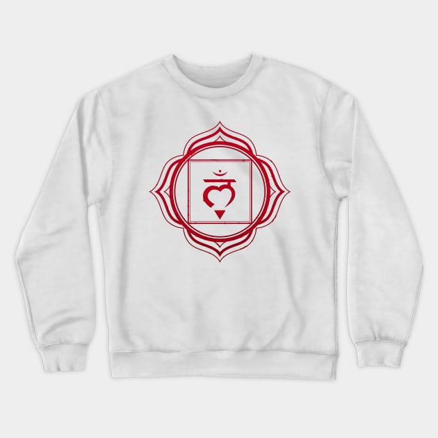 Root Chakra Crewneck Sweatshirt by bywhacky